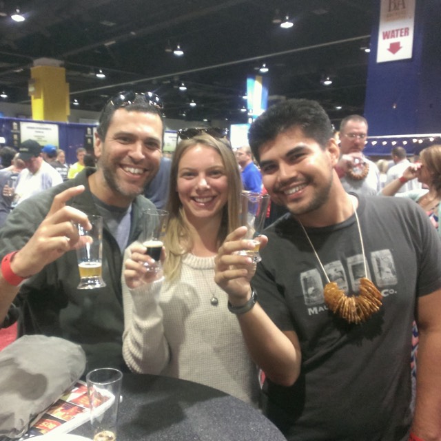 Enjoying the Beer